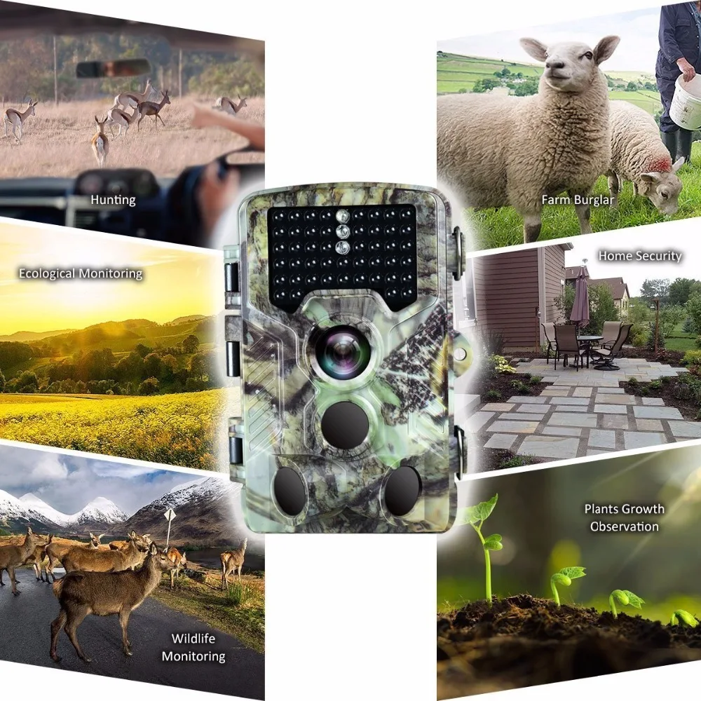 16MP Night vision 2.4LCD Hunting Wild Camera H881 Photo Trap 1080P IP56 Waterproof Infrared Trail camera 4