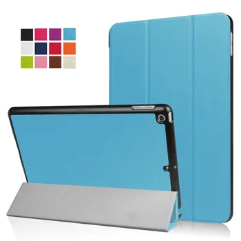 

Ultra Thin Slim Triple Fold Magnetic PU Leather Case Stand Smart Cover For New iPad 9.7 2017 Tablet Protective Funda Shell Cases