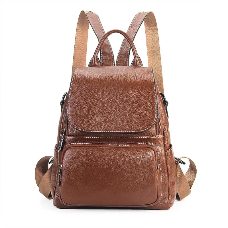 Высококачественный модный женский рюкзак из натуральной кожи на молнии, модный рюкзак, школьные рюкзаки для школы, для путешествий