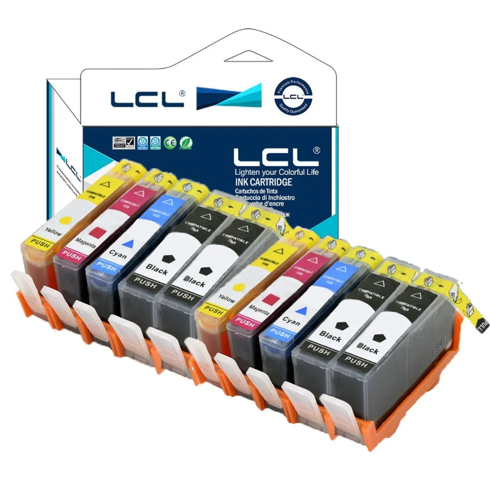 LCL 670XL 670 XL CZ117AL CZ118AL CZ119AL CZ120AL (10 Pack) Ink Cartridge Compatible for HP