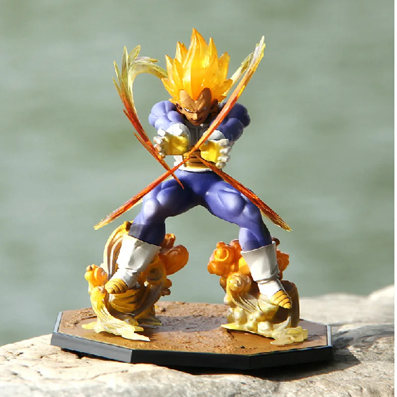 

sell like hot cakes Dragonball action figure Super saiyan 2 Fighting form Vegeta Action figure 16cm Model furnishing articles