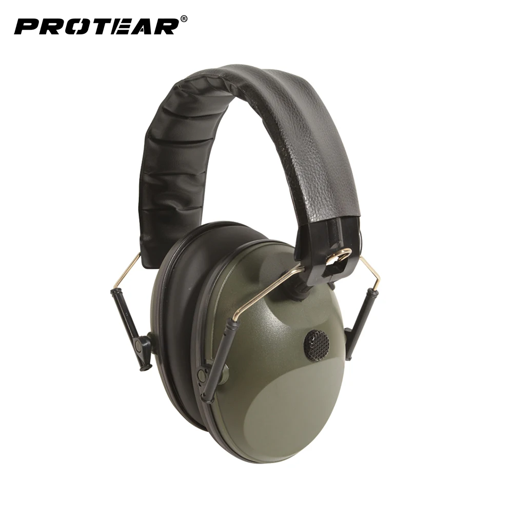 Single Microphone Electronic Hunting Earmuff Shooting Range Hunting