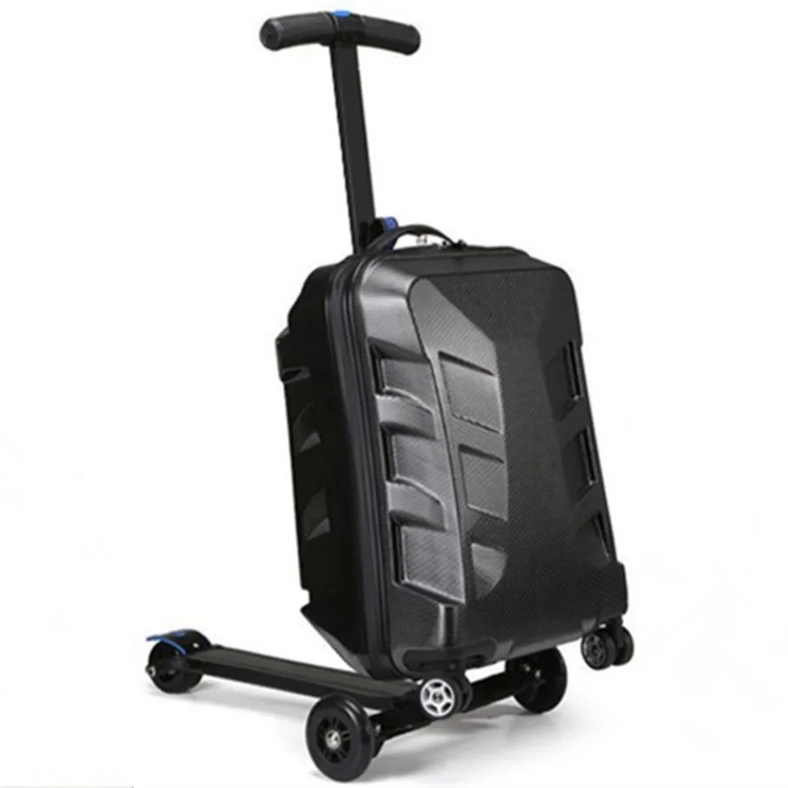 New fashion british style skateboard rolling diamond luggage 21 inch business men trolley suitcases bag student travel trunk