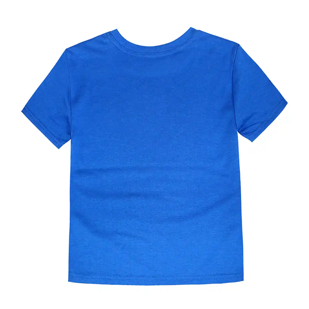 Camisetas para niños azul real con logotipo de Flash