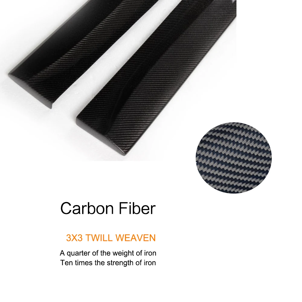 Carbon Fiber Auto Car Side Skirts Apron For Smart Smart 2012-2013