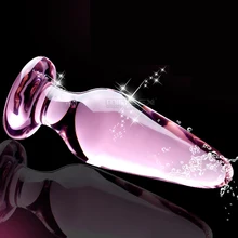 Pyrex glass dildo fake penis crystal anal beads butt plug prostate massager g-spot female masturbation Sex toys for women men