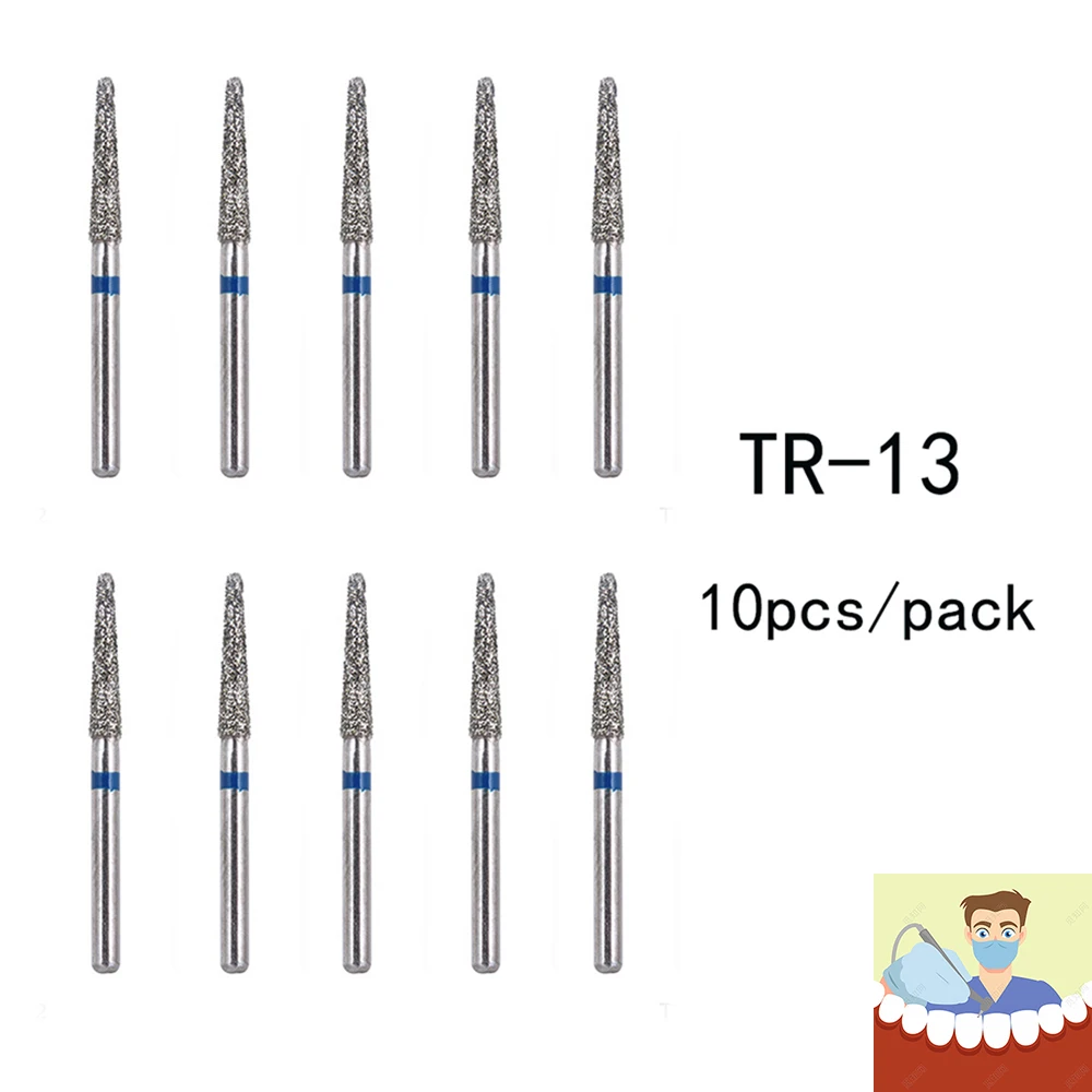 BR-31 Dental Diamond Burs Drill Dentistry Burs High Speed Handpiece Handle Diameter 1.6mm Dentist Tools BR-41 TR-13 FO32