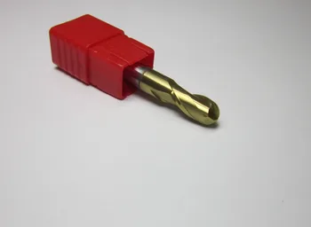 

wholesale 5PCS radius 4.0 HRC62 R4.0 2 flutes Tungsten Carbide Ball Nose End Mill CNC milling cutter 4.0R * 8MM