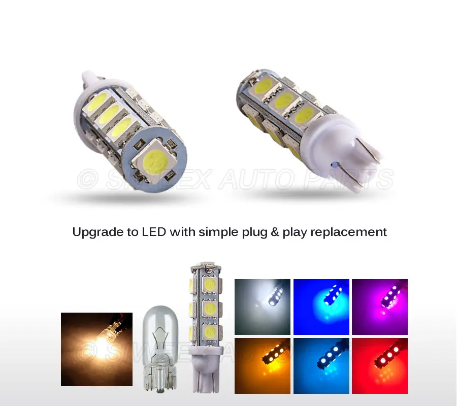 1 шт. T10 W5W 13 SMD 5050 светодиодный 194 168 192 авто боковые Габаритные светильник номерного