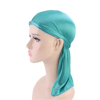

Motocycle Bandana Skull Cap Beanie Long Tail Adjustable Polyester Imitated Silk Biker Hat Headscarf Doo Rags Head Wraps