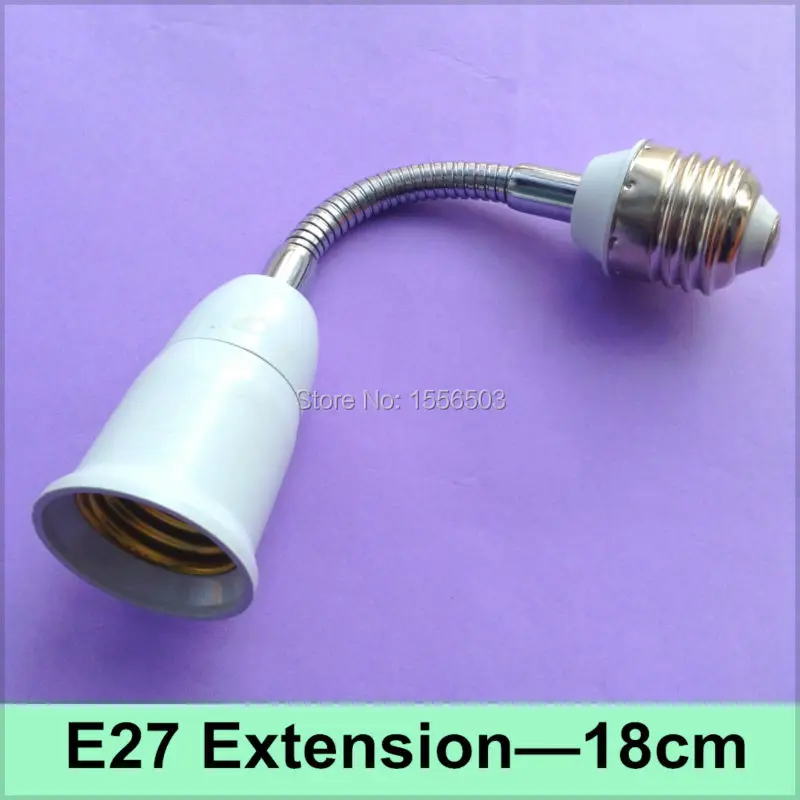 1X E27 Lamp Bases Adapter 18cm Extension Lamp Holder Bracket E27 to E27 Extend Fitting Socket