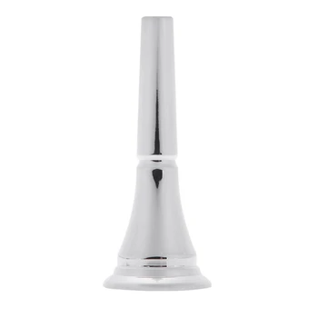 

French Horn Mouthpiece with Durable Stylish Copper Alloy Silver