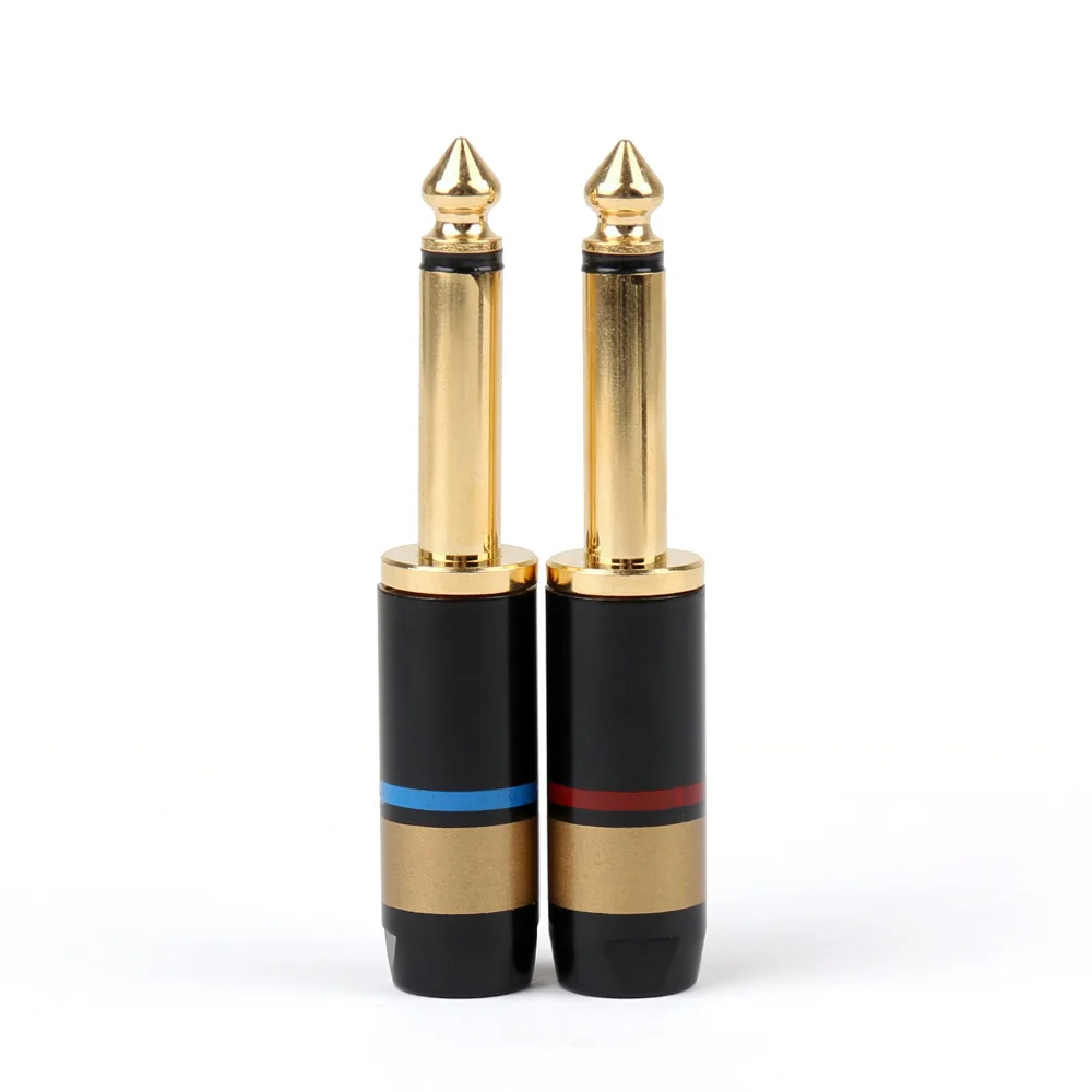 Areyourshop 2 шт. медный моноразъем 6 5 мм 1/4 дюйма паяльный разъем аудиоконвертер