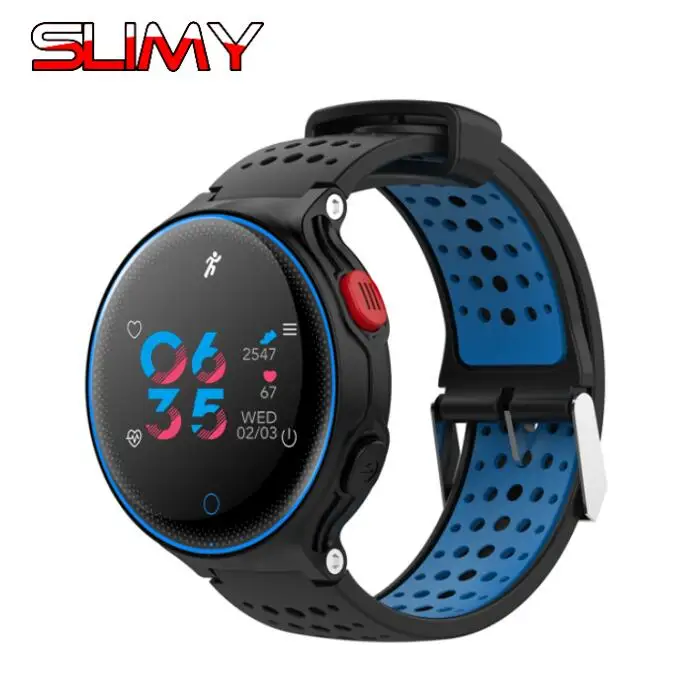 

Slimy Color Screen Smart Watch IP68 Waterproof Swimming Smartwatch with Heart Rate Blood Pressure Sleep Monitor For Android IOS