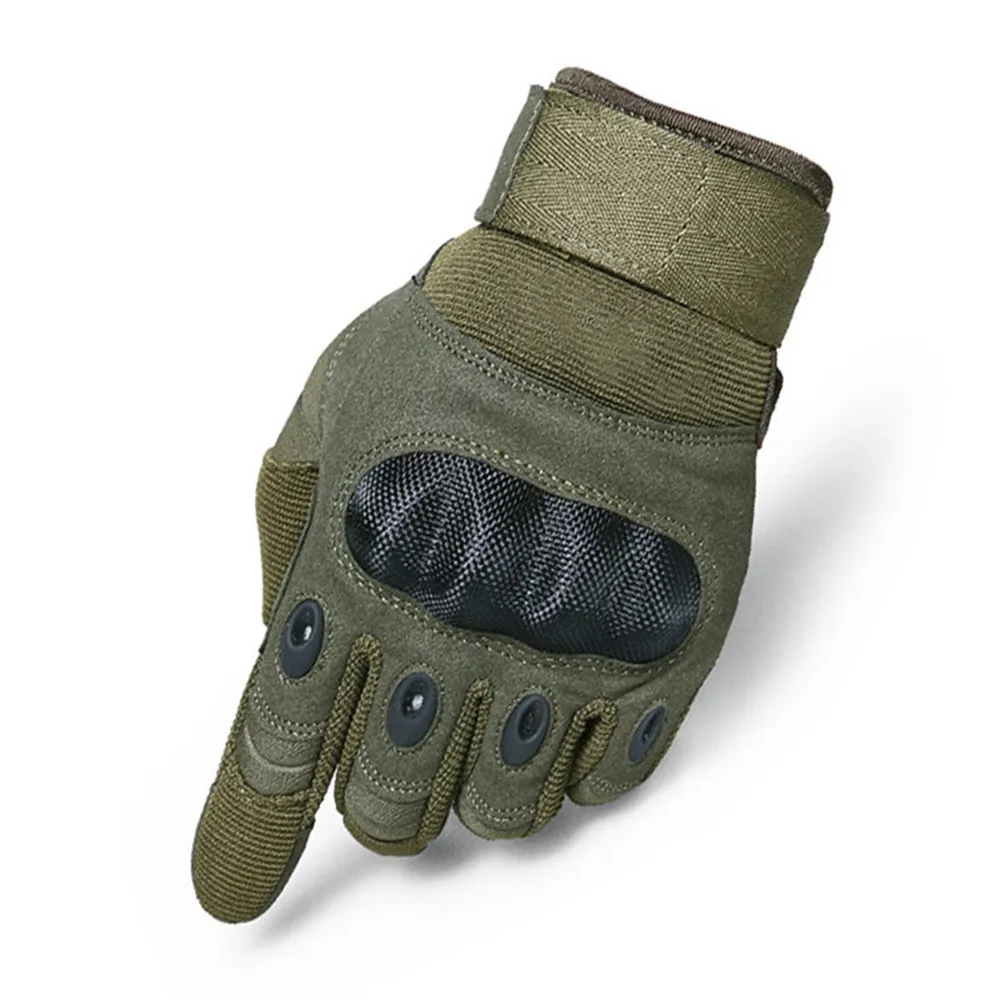 

New outdoor sports mountaineering cycling tactical army fan non-slip combat black shell touch screen gloves