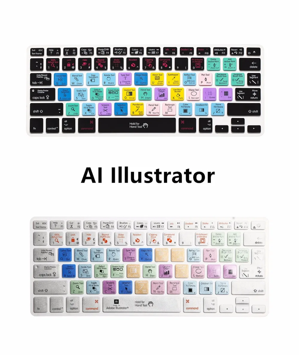 Para Iphone Imac Macbook Pro Air 13 15 Kc Para A1278 Ai Adobe Illustrator Funda De Piel Con Teclado Directo Protectores De Teclado Aliexpress