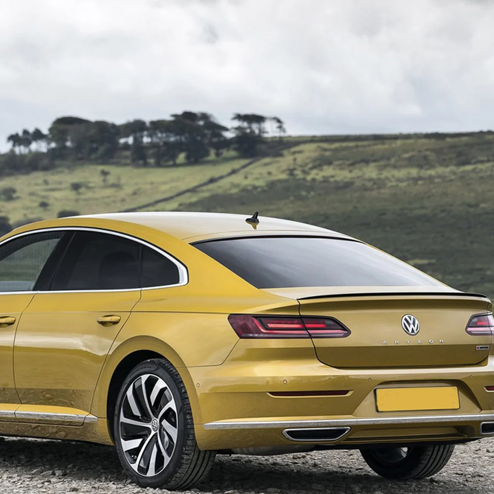 Спойлер для Volkswagen Arteon CC, высококачественный АБС-пластик, неокрашенный, для заднего крыла автомобиля, Праймер, цветной спойлер, белый, черный