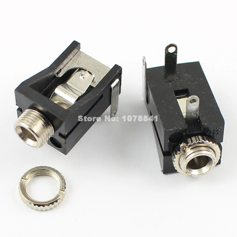 

10Pcs Per Lot 3.5mm 1/8 Female Audio Connector 3 Pin DIP Headphone Jack PJ302M