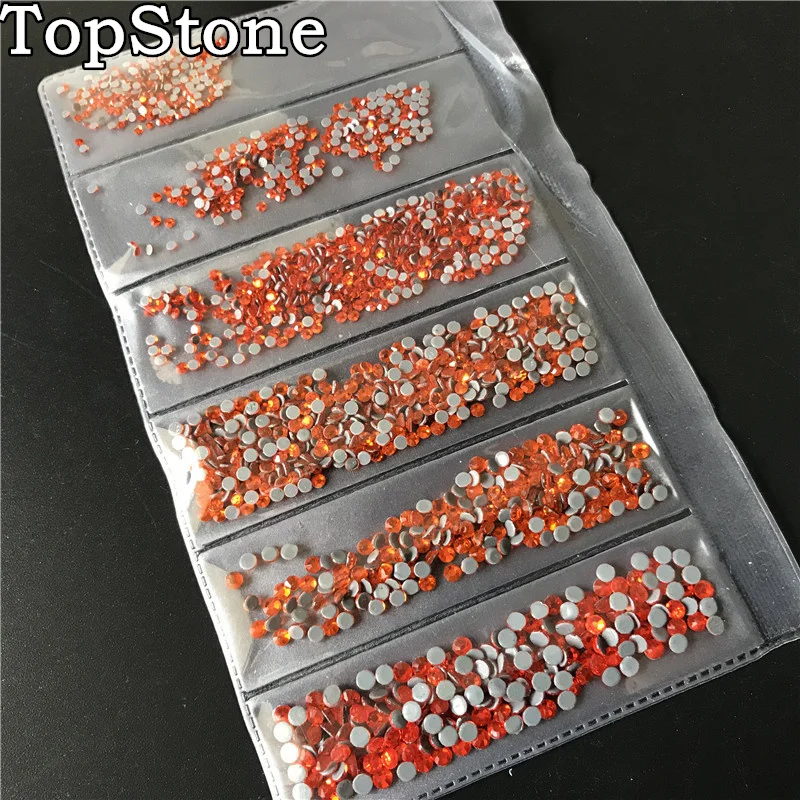 TopStone 1600 шт смешанные размеры SS4-SS12 для дизайна ногтей исправление камней с клеем на спине для DIY дизайна одежды для ногтей