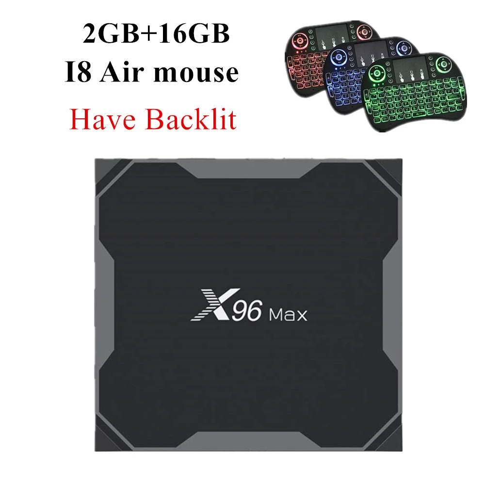 max 2 16GB I8 X96Max Smart Android 8,1 ТВ приставка Amlogic S905X2 LPDDR4 Четырехъядерный 4 Гб 64 Гб 2,4G и 5 ГГц Wifi BT 1000M 4K X96 Max ТВ приставка - Цвет: max 2 16GB I8