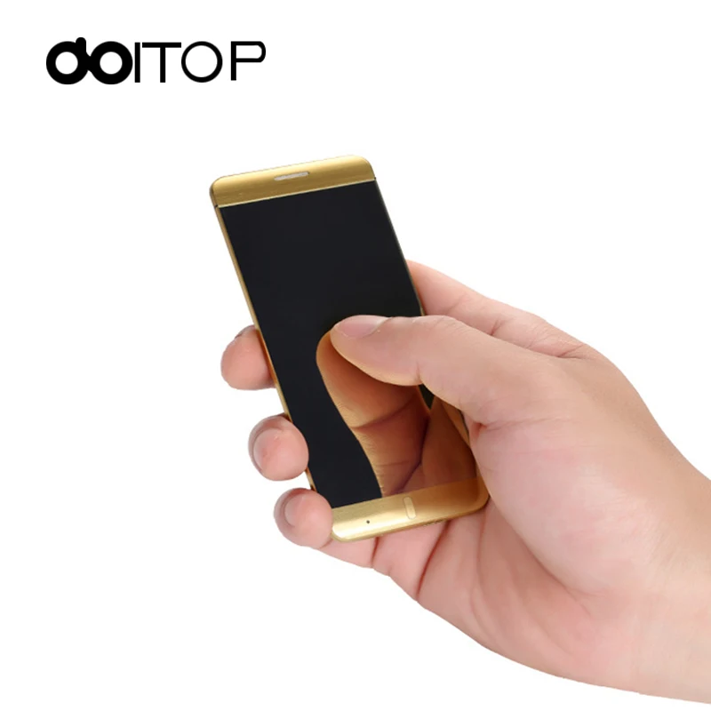 

DOITOP Untra thin MP3 MP4 Player Smart Mobile Phone A7 1.63 inch Touch Screen Key Dual Band Single SIM Bar Cellphone BT