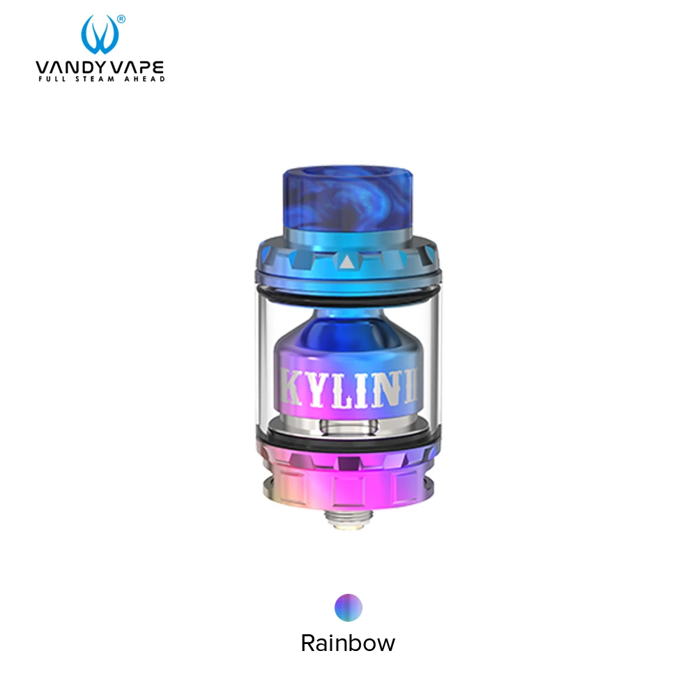 Vandyvape Kylin V2 RTA бак 3 мл до 5 мл вейпер электронная сигарета одной или двойной катушки для Vape мод с большими облаками - Цвет: Rainbow