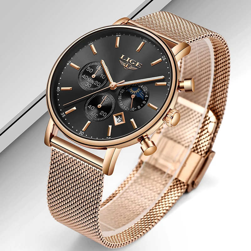 Valentine's Day Present Clock Women LIGE Watch Business Quartz Watches Ladies Top Brand Luxury Watch Female Girl Wrist Watch Valentine's Day Present Clock Women LIGE Watch Business Quartz Watches Ladies Top Brand Luxury Watch Female Girl Wrist Watch