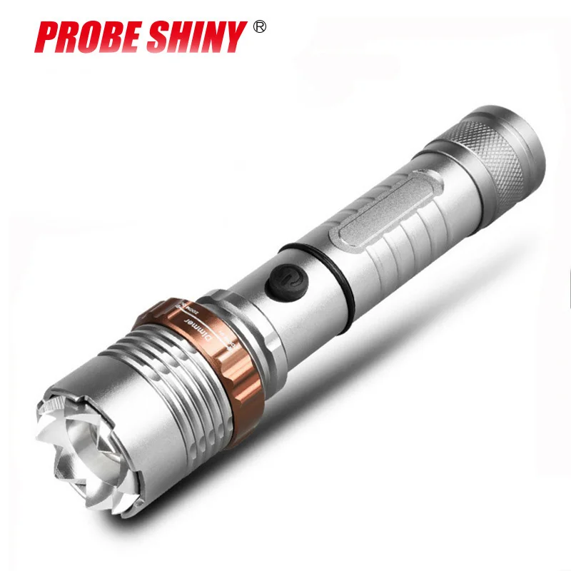 

8000lm T6 LED Flashlight Torch Rechargeable Lantern Hunting FlashLight for 18650/AAA battery direct charge