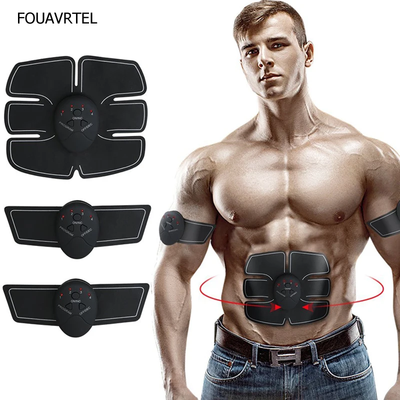 FOUAVRTEL Hot selling Electrical EMS Abdominal Muscle Toner AB Muscle