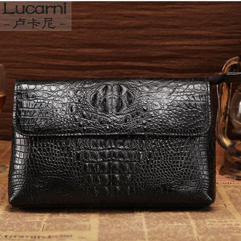 lukani crocodile men clutch bag large volume business with a large volume of men's hands astonishing x men volume 11