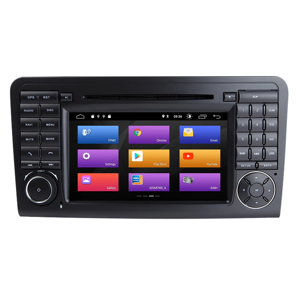 Discount Josmile 2 Din Android 9.0 AutoRadio GPS Car DVD Multimedia Player For Mercedes/Benz/ML/GL CLASS W164 W251 ML500 ML350GL320 FM 4G 1