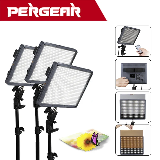 

3 Unit/Lot Aputure Amaran HR672S Led Video Light Spot Light High CRI95 w/ Battery + Wireless Remote Control + Light Stand(2M)