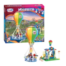 City Series Girl Friends Modern Paradise Hot air balloon With Lighting series Minifigure Building BlockToy Compatible with Legoe