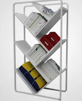 Луи моды книжные шкафы Nordic книжная полка Творческий стеллаж для хранения Сталь древесины разное каркасные - Цвет: G1
