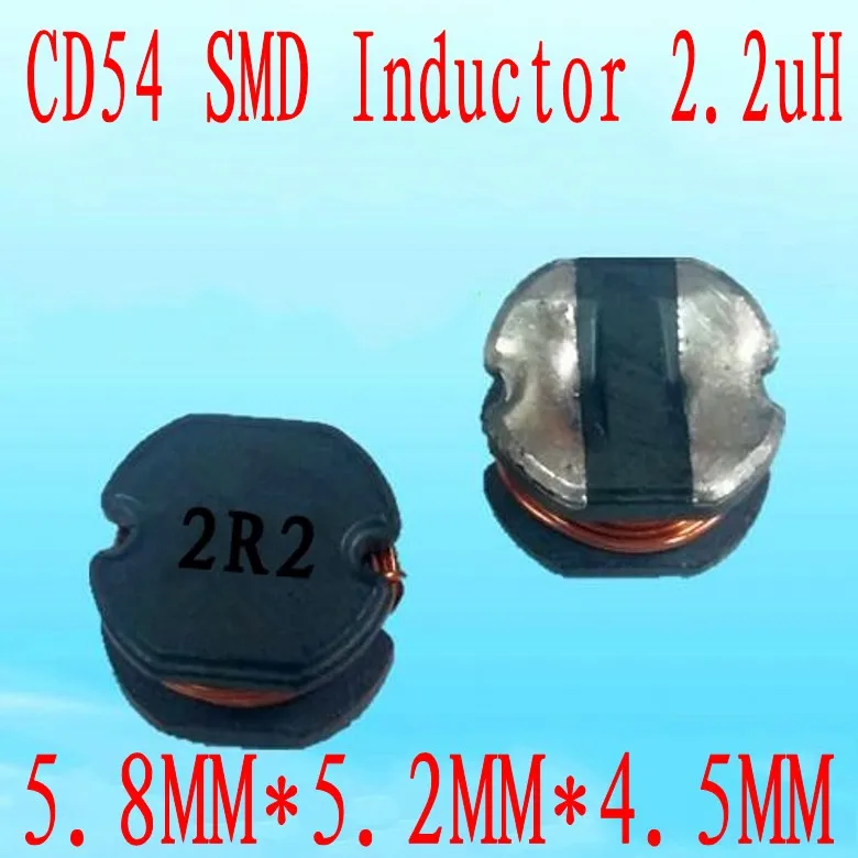 1000 шт./лот SMD Силовые индукторы CD54 2.2uh 2R2 чип-индуктор 5 8*5*4 мм | Обустройство дома
