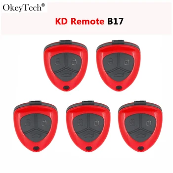 

Okeytech 5PCS/LOT B17 KD900 Remote 3 Button Remote Key With Red Color B Series Key For KD900/URG200 Key Programmer