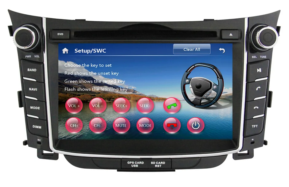 

7" Car DVD Player for Hyundai i30 2011 2012 2013 with GPS Navigation Bluetooth Car Radio Stereo Head Unit SD/USB port+Free map