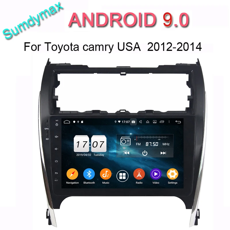 

10.1inch big touch screen android 9.0 car dvd player for toyota camry 2012-2017 USA middle East car audio stereo bluetooth wifi