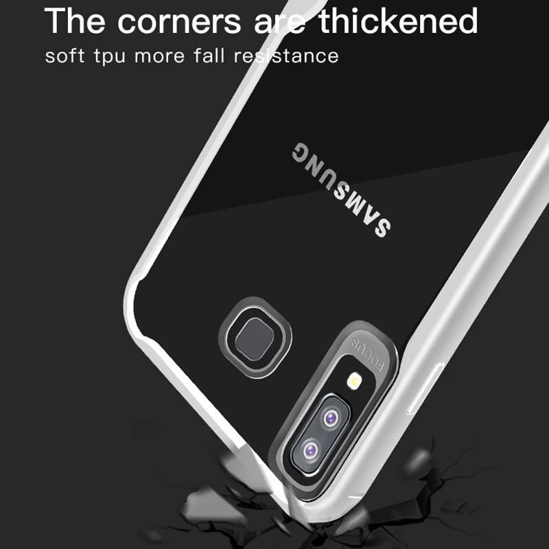 Чехол для телефона Samsung Galaxy J4 J6 A8 Plus 2018 Мягкий противоударный чехол из ТПУ S9 S8 Note 8 9