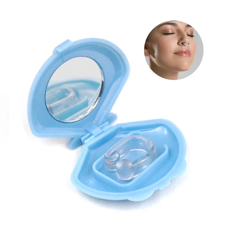 

2019 Mini Anti Nose Snoring Device Silicon Nose Breathing Apparatus Portable Relieve Snoring High Quality Nose Health Care A101