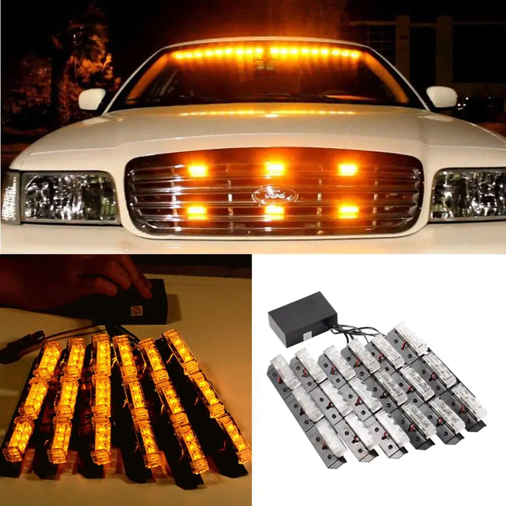 Buy Car Styling LED Warning Light Yellow Car Truck