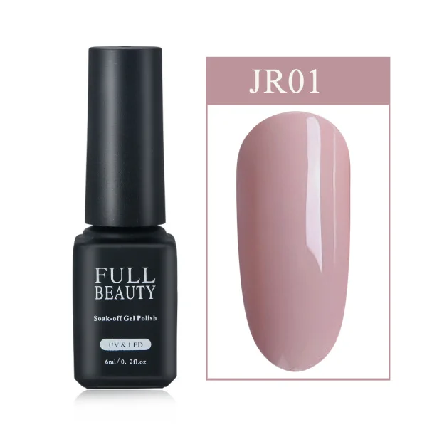 6ml Soak Off Grey Gel Polish Nail Art Lacquer Long Lasting Nude Pink Hybrid Gel Nail Polish Top Coat UV Gellak Manicure CH981-3 - Цвет: JR01