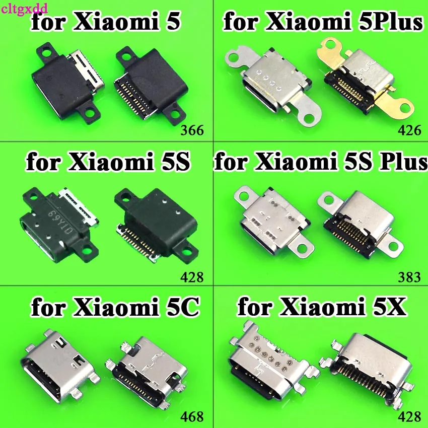 Cltgxdd 5-контактный разъем Micro USB гнездо для зарядки Xiaomi Mi 5C 5X 5S 5 Plus запасные части |