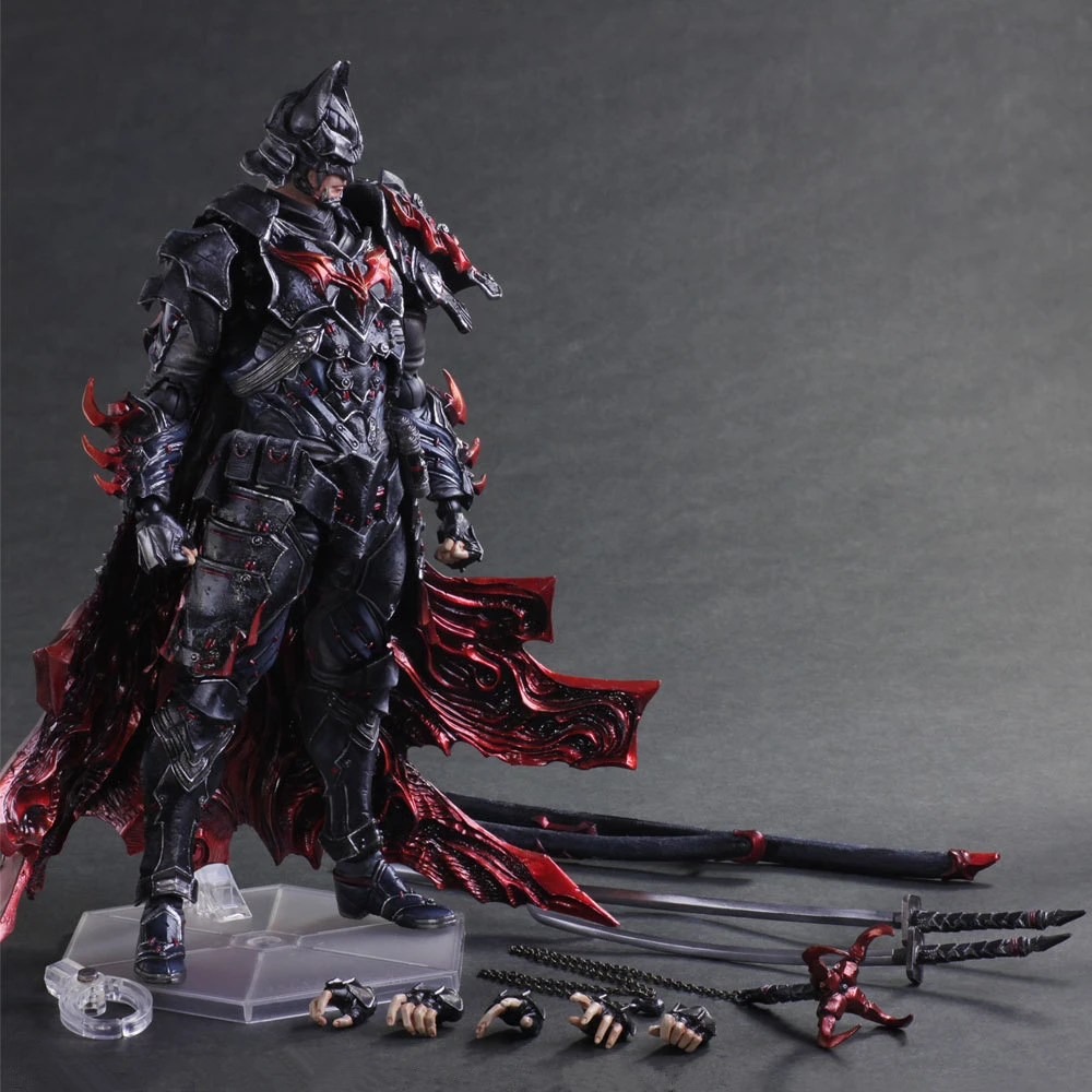 PLAY ARTS KAI DC Comics Justice League Batman Timeless Bushido PVC Action Figure Collectible Model