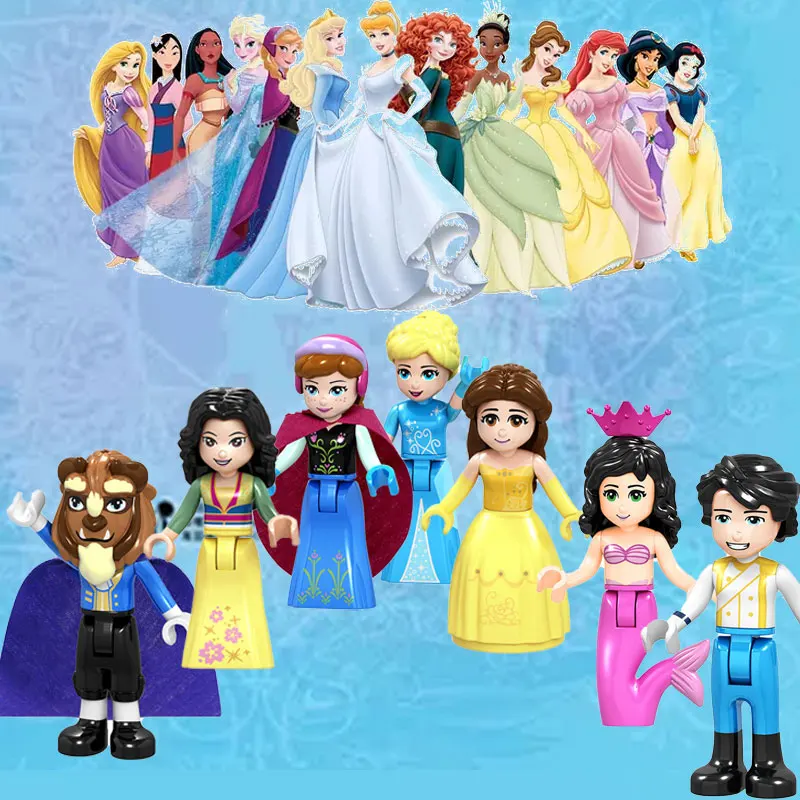 

Compatible Legoing Disneyong Princess Series harry pottering wand Lord Voldemort Mini Building Blocks Figures Toys Gift child
