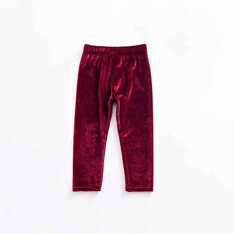 Little Girls Boutique Clothing Toddler Kids Pleuche Velvet Girls Pants