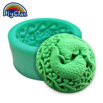 

Fish Silicone Soap Molds For Aroma Concrete Chocolate Mould Double Fish Handmade Candle Plaster Crafts Mold S0213YU