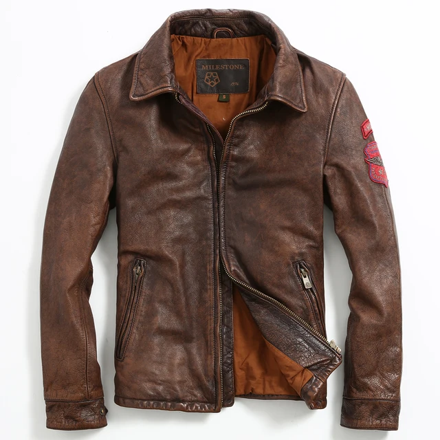 Aliexpress.com : Buy 2015 New Ancient style Calfskin Slim Men's leather