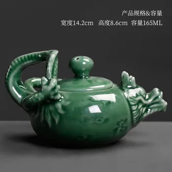 

Ceramic China Kung Fu teapot dragon handle creative celadon filter pot green tea pot maker kettle porcelain teaware household