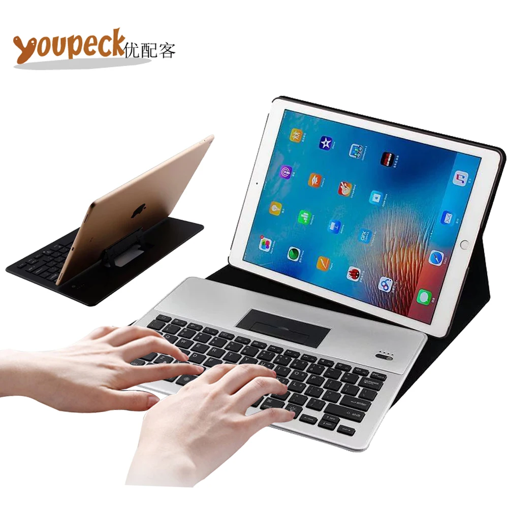 

Detachable 7 Color Backlit Bluetooth keyboard Cover Smart Folio PU Leather Case for Apple iPAD PRO 12.9'' tablet Cover Keypad